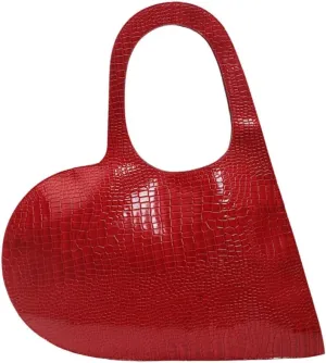 Red Shoulder Bag Cute Purses Heart Shoulder Bag Valentine Purses Y2k Designer Shoulder Bag