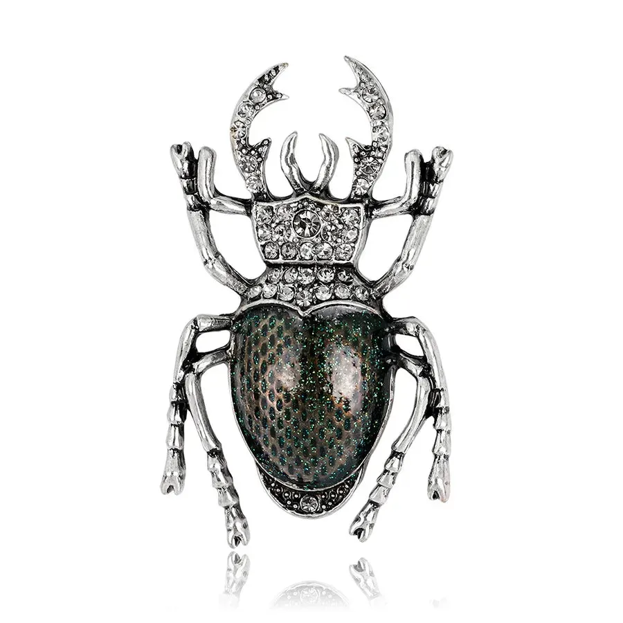 Regal Scarab Statement Brooch