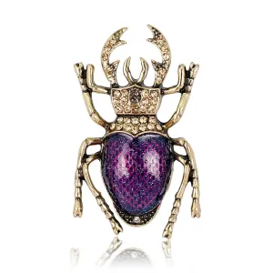 Regal Scarab Statement Brooch