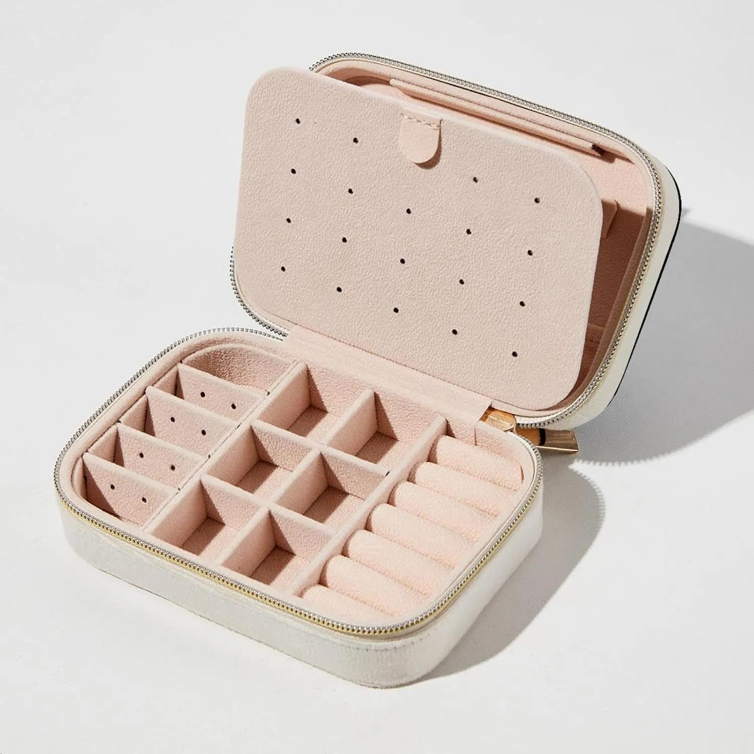 Retro Abstract Racing Track Jewelry Box Necklace Ring Storage Organizer, PU Leather Jewelry case Portable Travel Jewelry Organizer for Women Girls