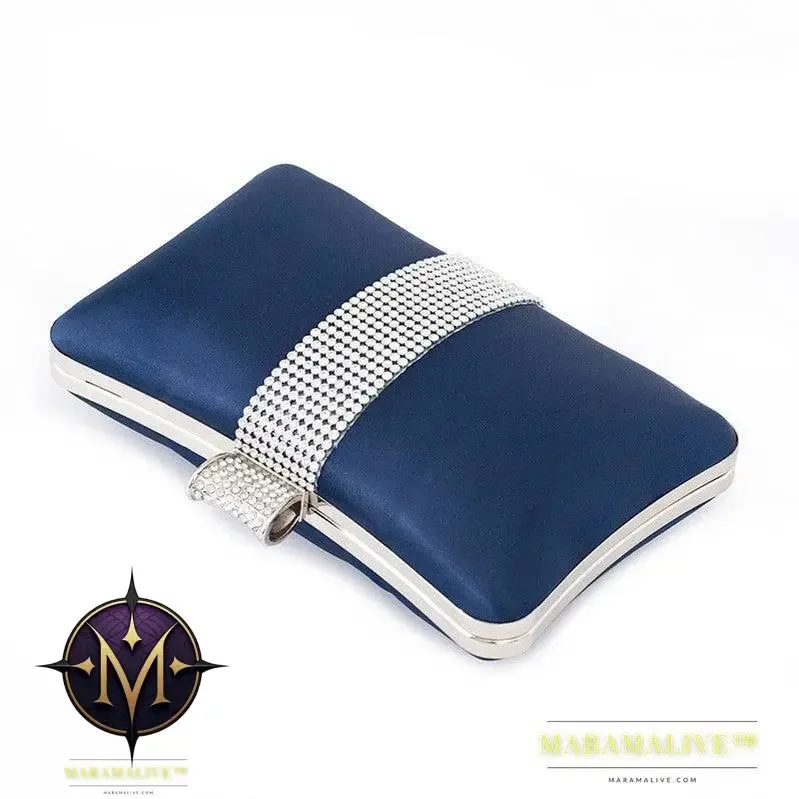 Rhinestone-studded Clutch Bag Banquet Fashion