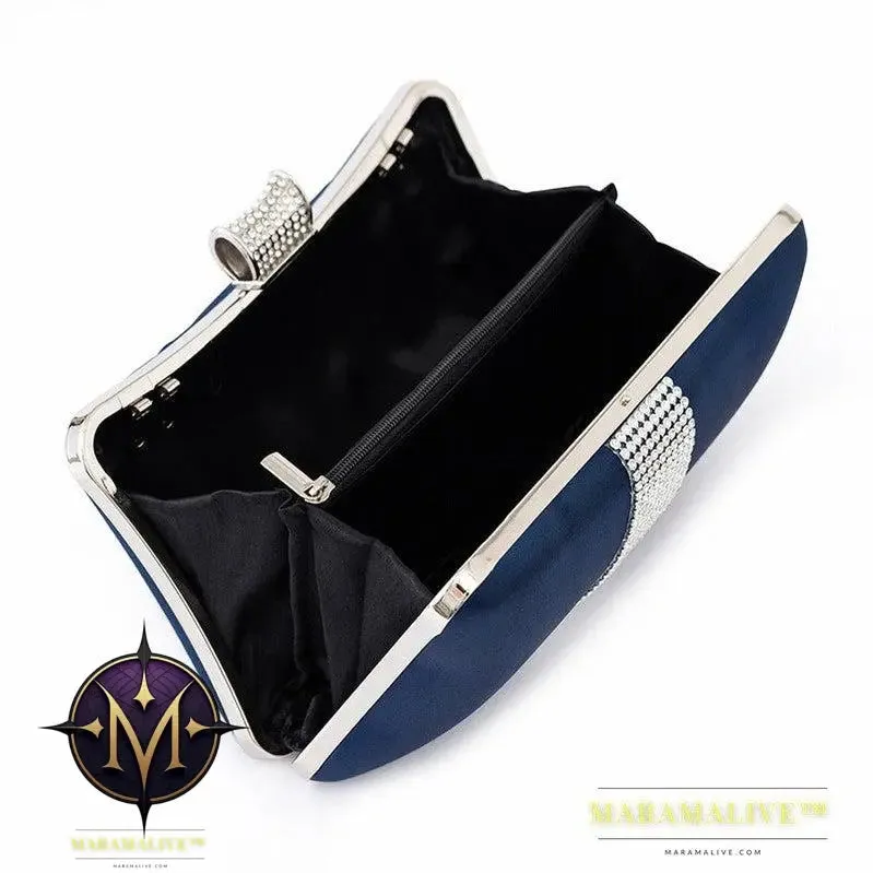 Rhinestone-studded Clutch Bag Banquet Fashion