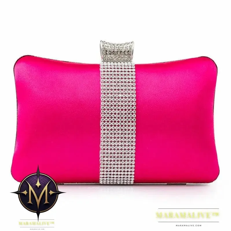 Rhinestone-studded Clutch Bag Banquet Fashion