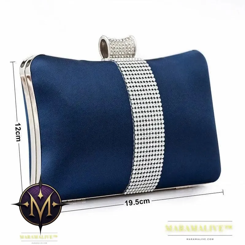 Rhinestone-studded Clutch Bag Banquet Fashion