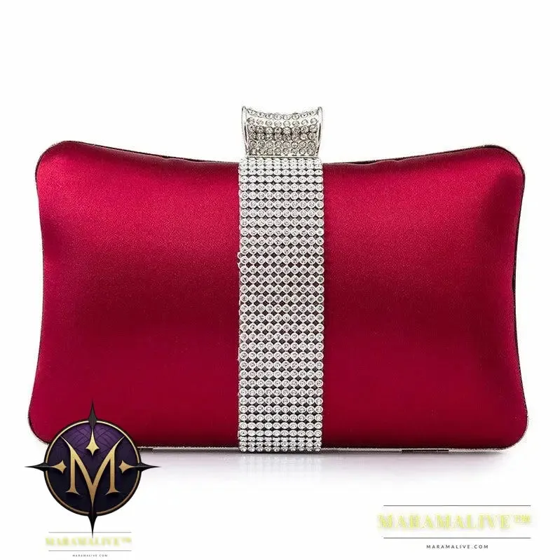 Rhinestone-studded Clutch Bag Banquet Fashion
