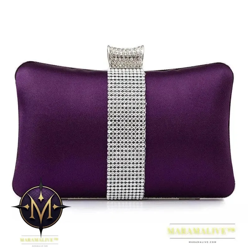 Rhinestone-studded Clutch Bag Banquet Fashion