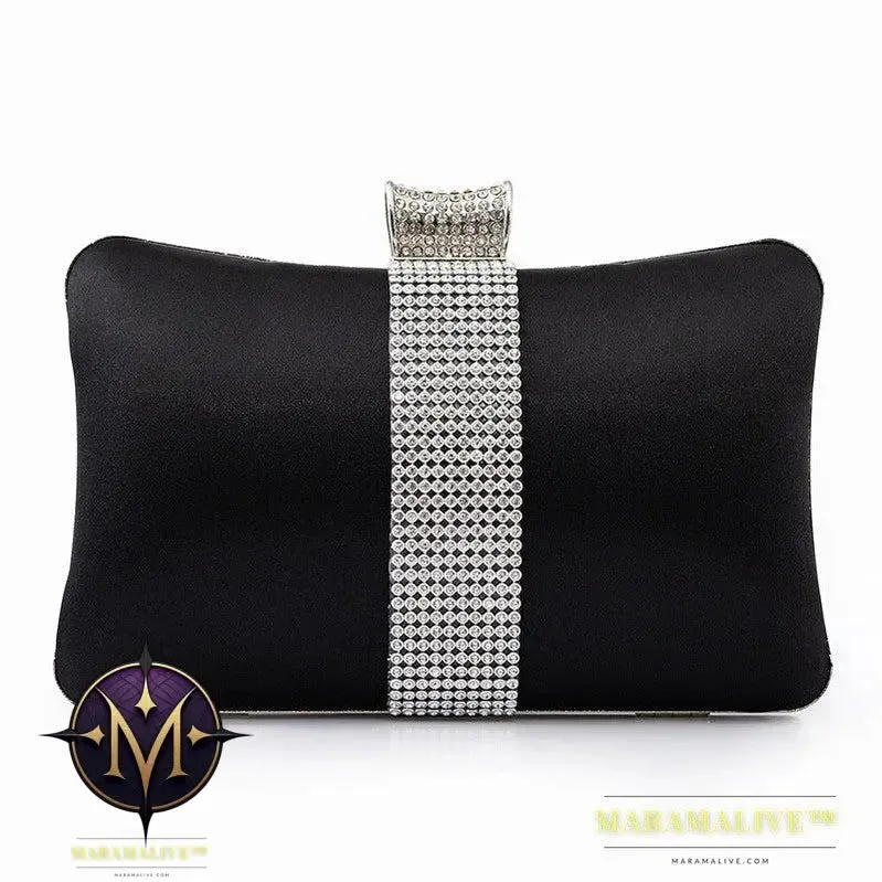 Rhinestone-studded Clutch Bag Banquet Fashion