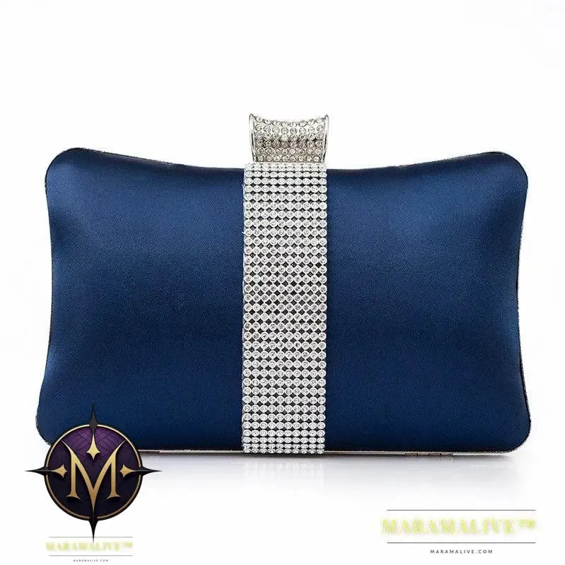 Rhinestone-studded Clutch Bag Banquet Fashion