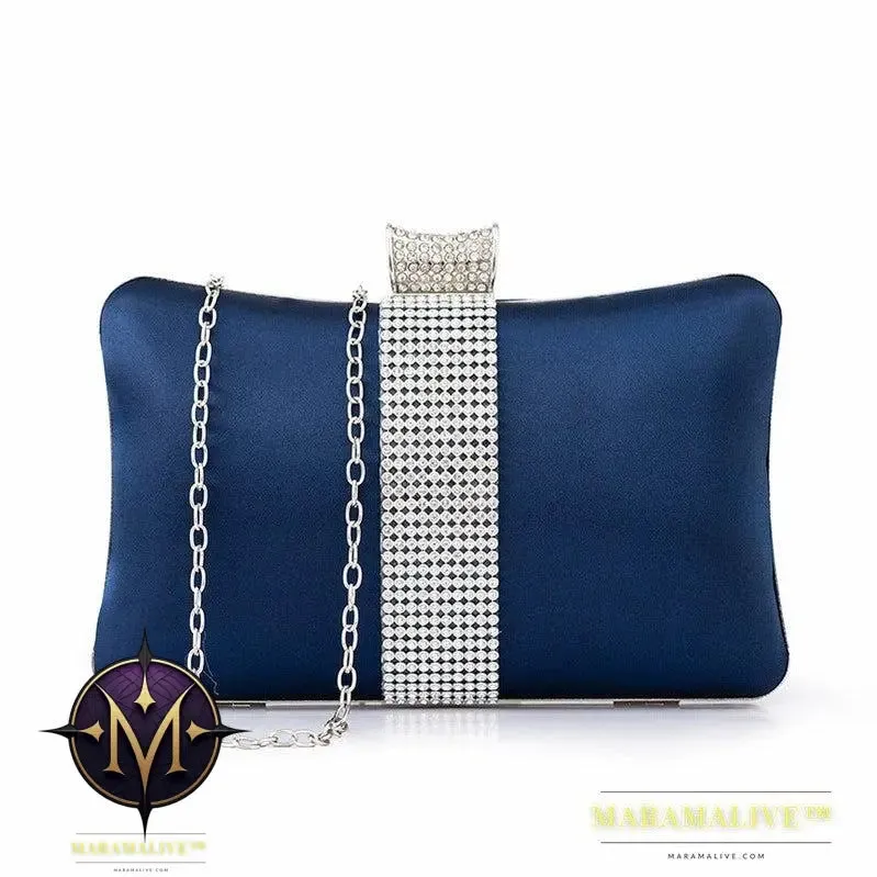 Rhinestone-studded Clutch Bag Banquet Fashion