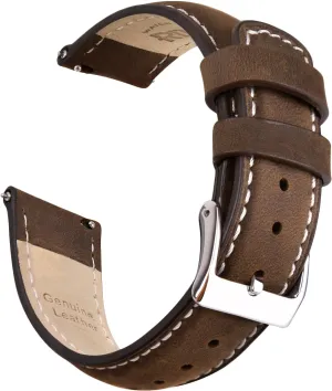 Ritche Christmas Gift Quick Release Leather Watch Bands Genuine Watch Straps for Men Women Top Grain Leather Watch Strap, White Elephant Gifts, Stocking Stuffers for Men, Father's Day gifts