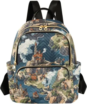 Rpg Battle Map Castle 14 Inch trendy, stylish travel laptop backpack backpack purses for business