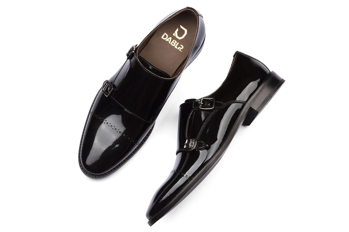 SAMARA - GLOSSY PATENT BLACK LEATHER SHOES