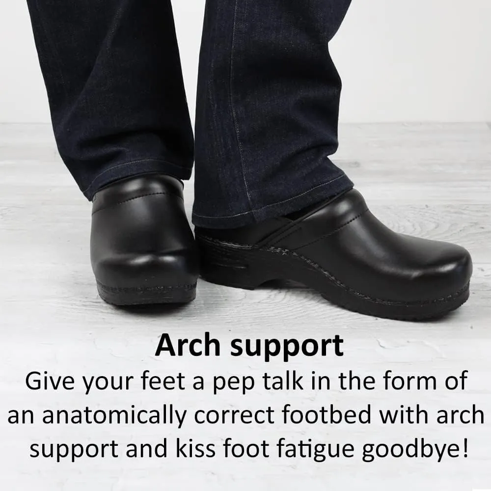 Sanita Pro Patent Professional Clogs for Women - Arch Support, Durable, Closed-Back, APMA-Approved Slip-On Shoes