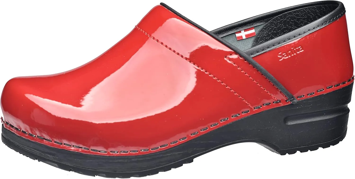 Sanita Professional Patent Clog Red Size EU 39 - US L 8-8.5