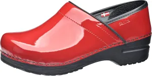 Sanita Professional Patent Clog Red Size EU 39 - US L 8-8.5