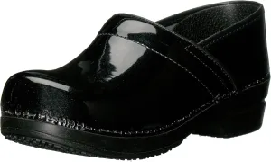 Sanita Sabel Patent Leather Women's Clog - ASTM-Certified Slip-Resistant, APMA-Approved, Closed-Back Slip On Shoes