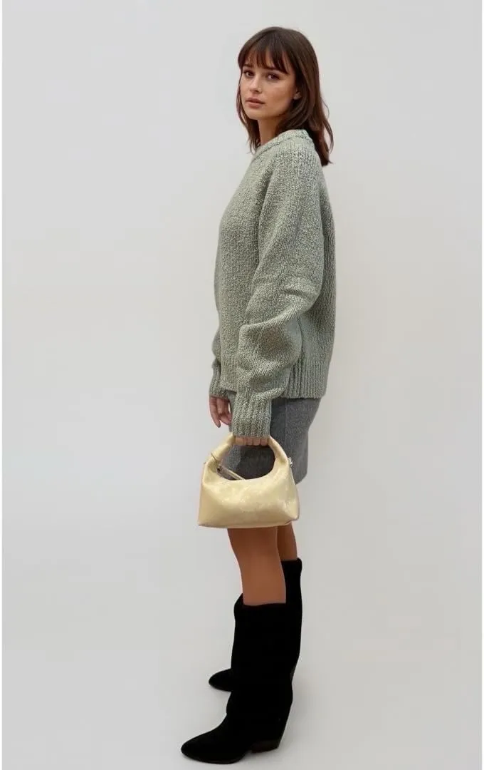 Satin Leather Mini Bag – Bold Statement Handbag with Detachable Strap, Perfect for Weddings, Special Occasions, Everyday Look