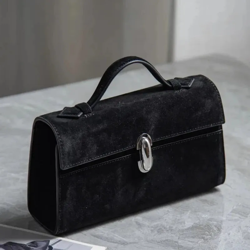 SAVETTE Ladies Leather Suede Bag
