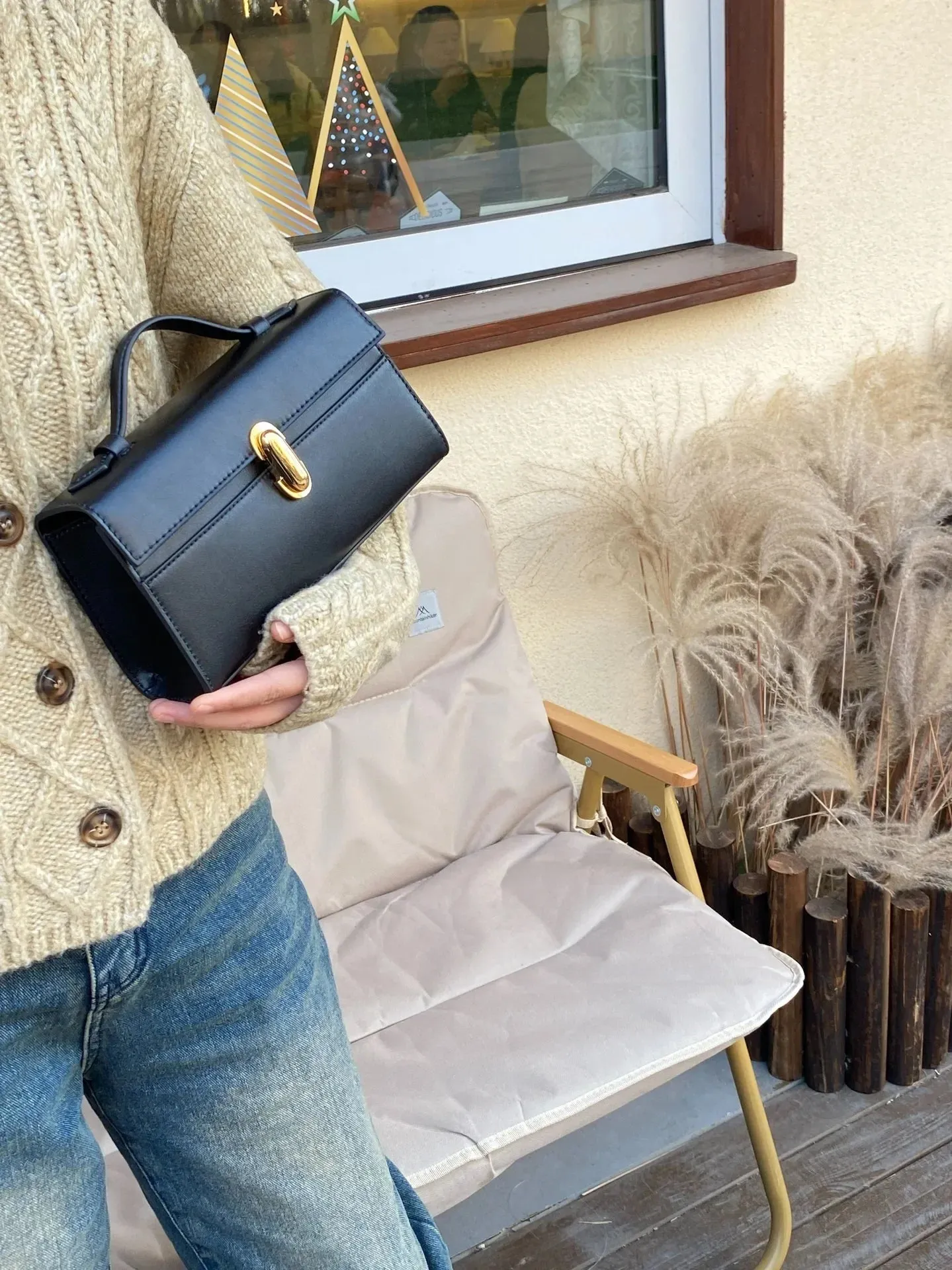 SAVETTE Ladies Leather Suede Bag