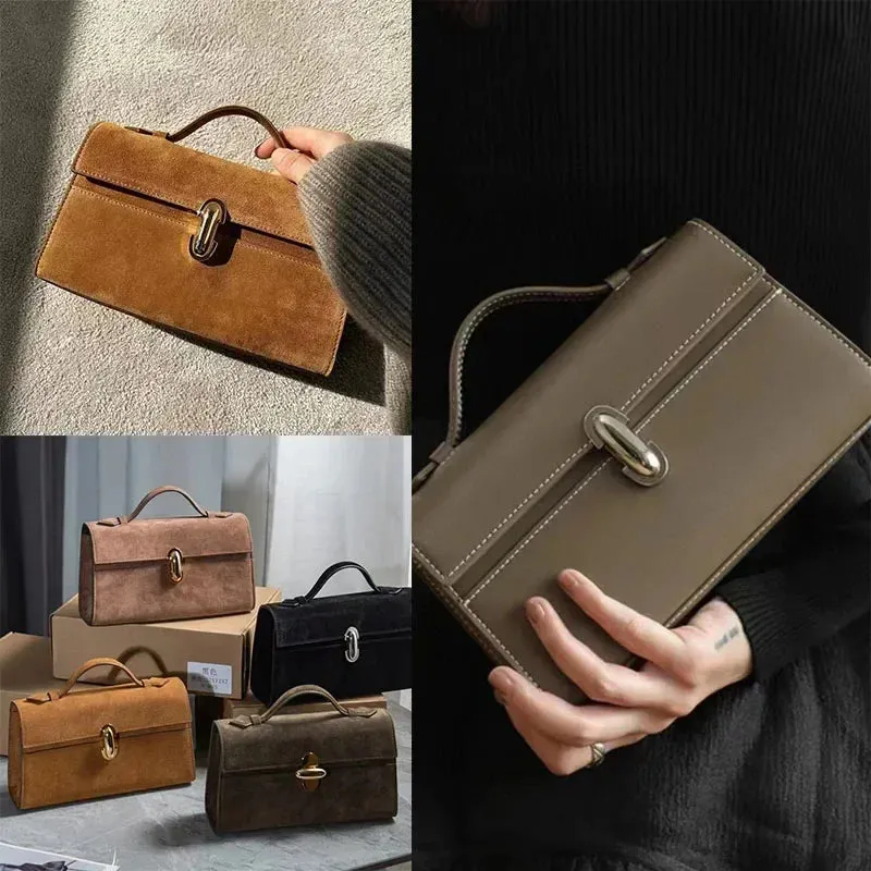SAVETTE Ladies Leather Suede Bag