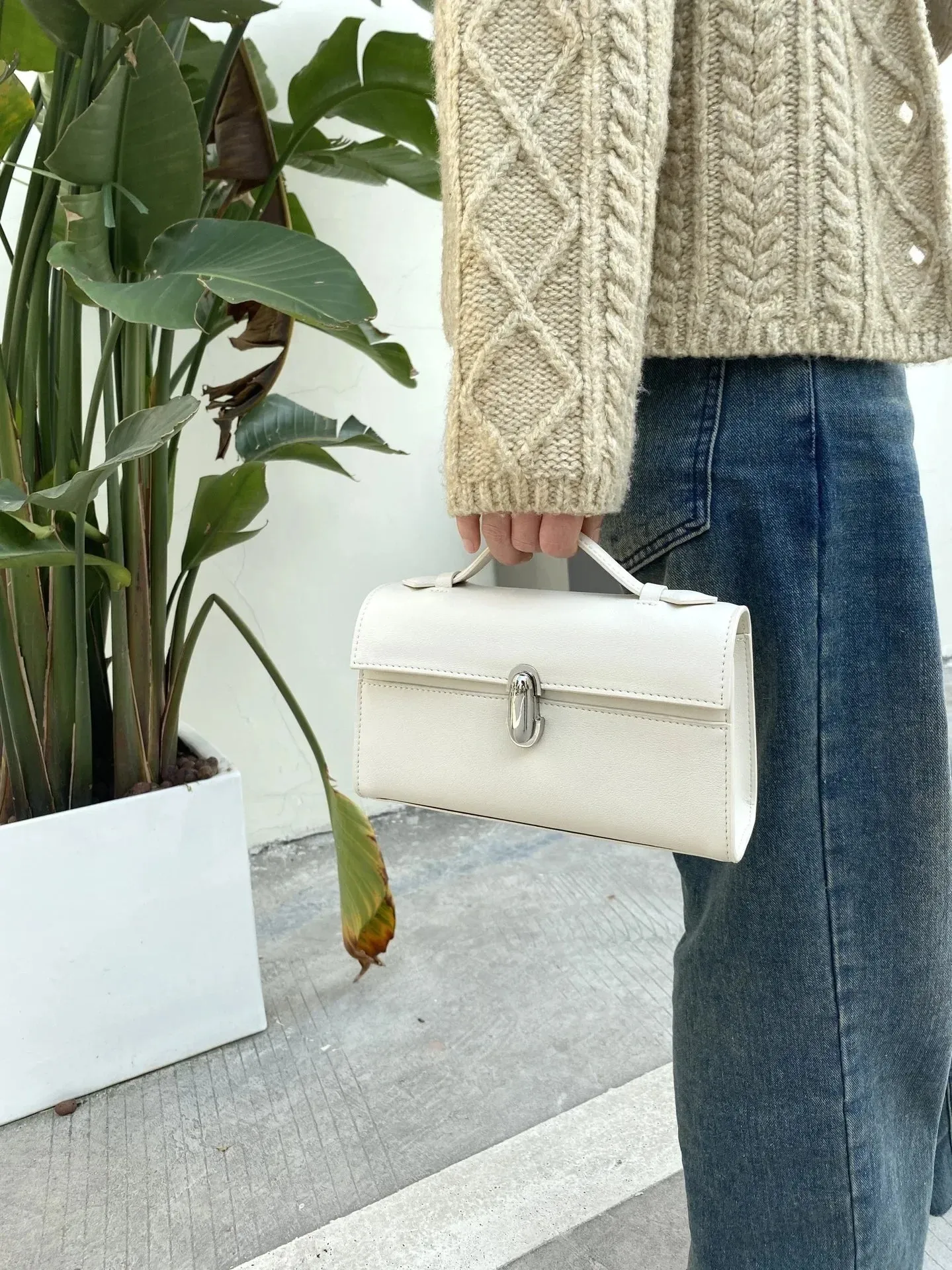 SAVETTE Ladies Leather Suede Bag