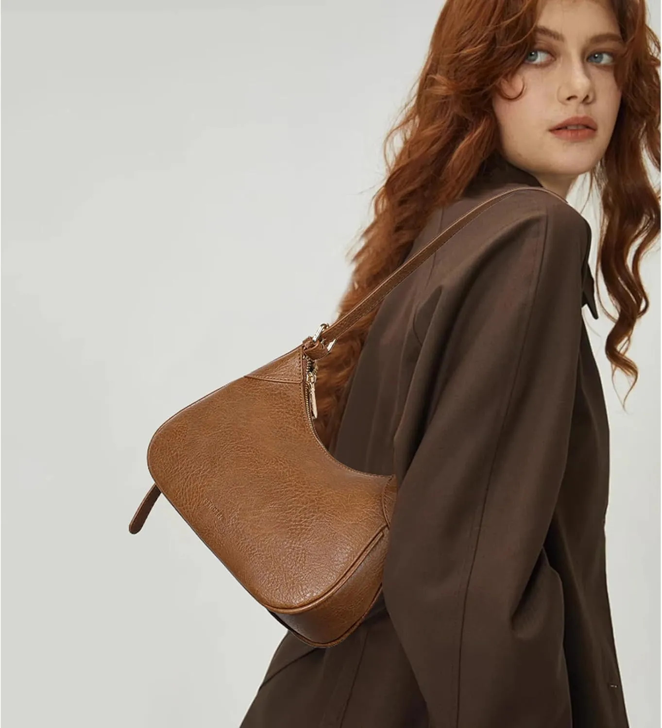 SENDEFN Shoulder Bags for Women Soft Small Clutch Ppurse Crossbody Purses for Women Trendy Hobo Tote Handbag for Ladies