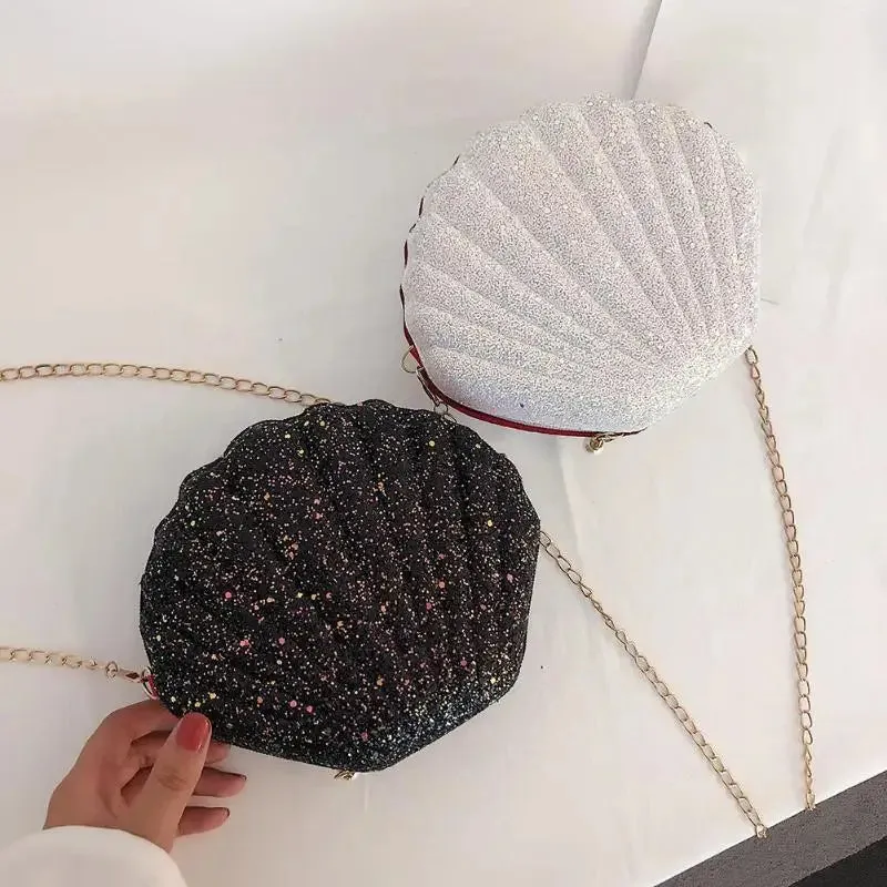 Shell Chain Crossbody Bag