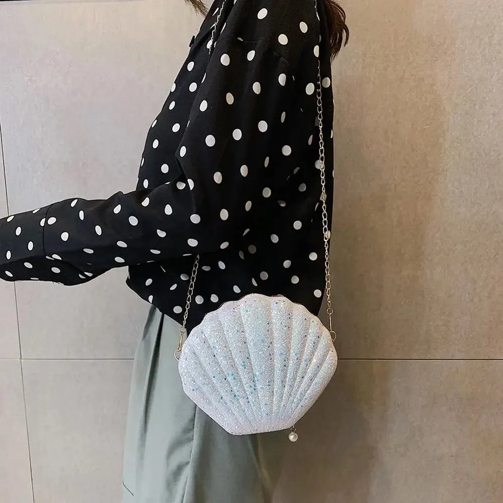 Shell Chain Crossbody Bag