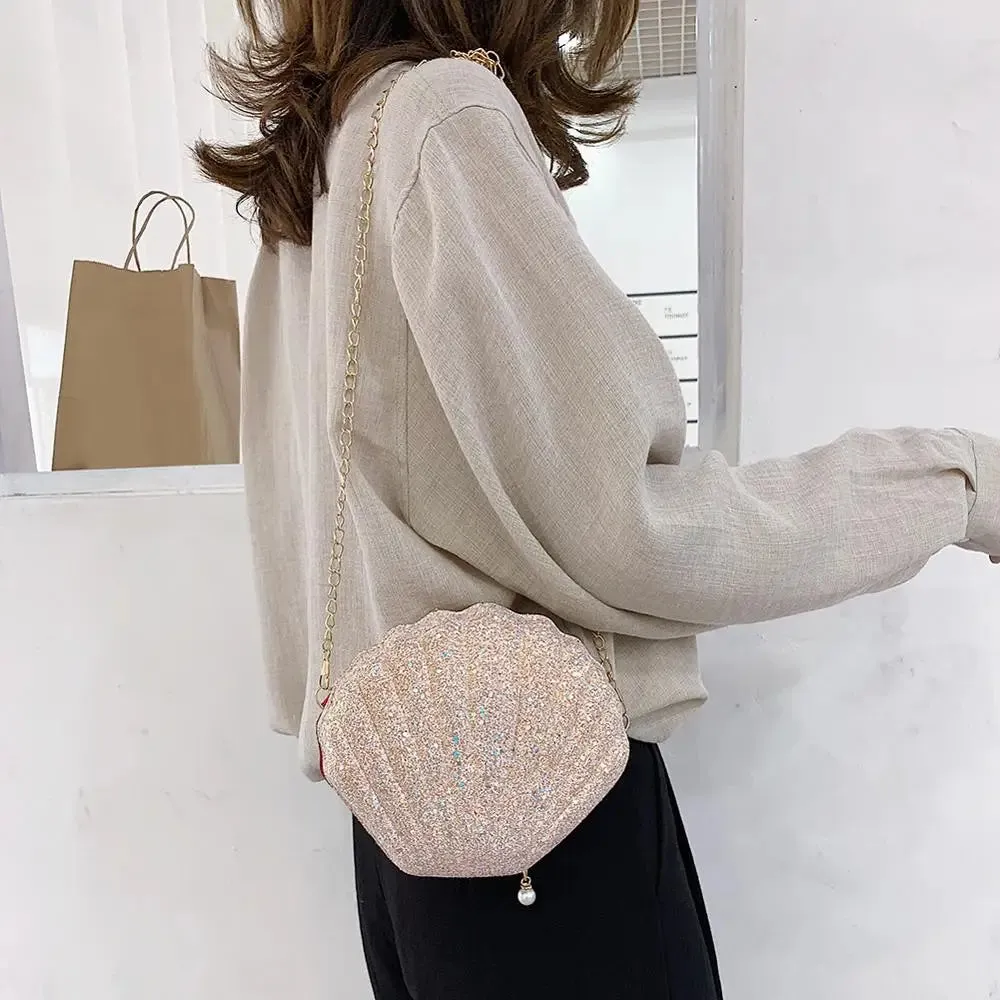 Shell Chain Crossbody Bag