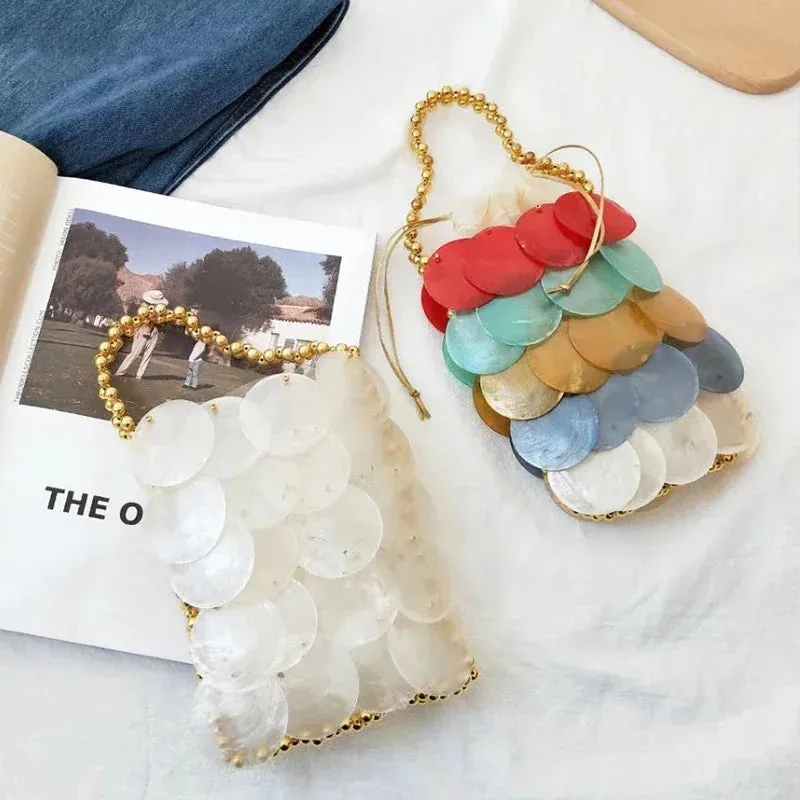 Shell Sequin Beaded Bag