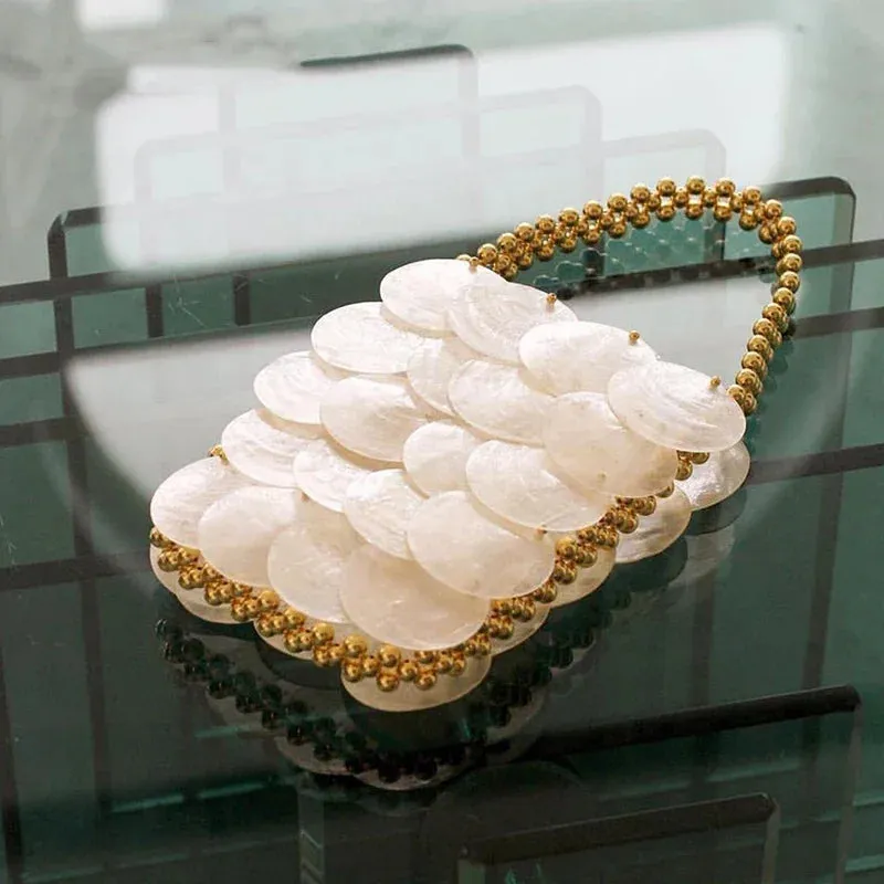 Shell Sequin Beaded Bag