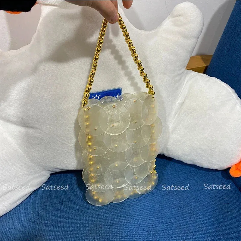 Shell Sequin Beaded Bag