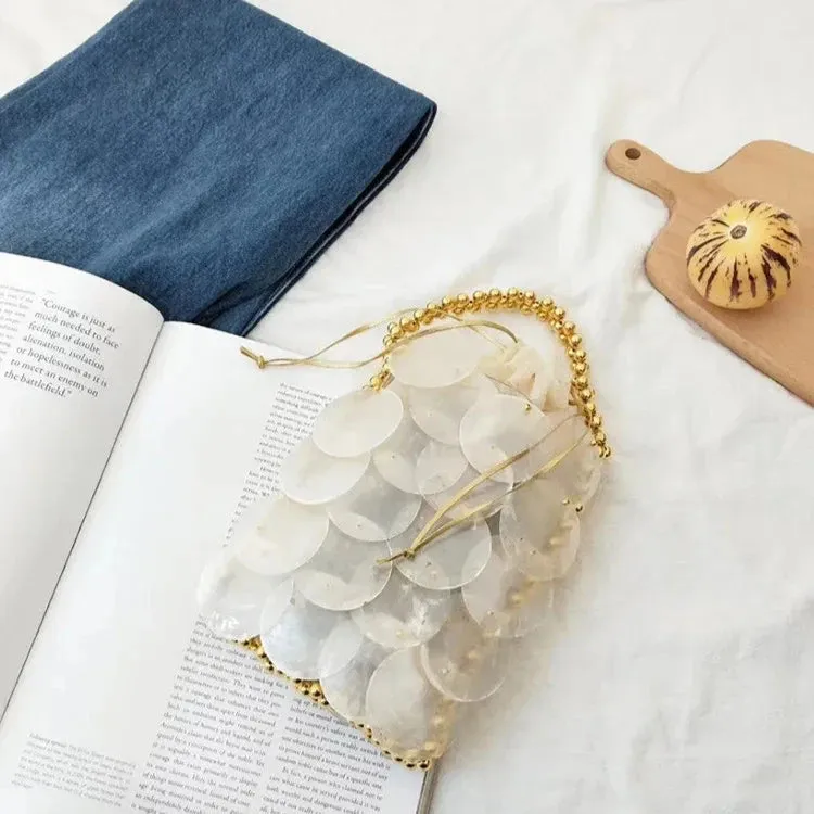 Shell Sequin Beaded Bag