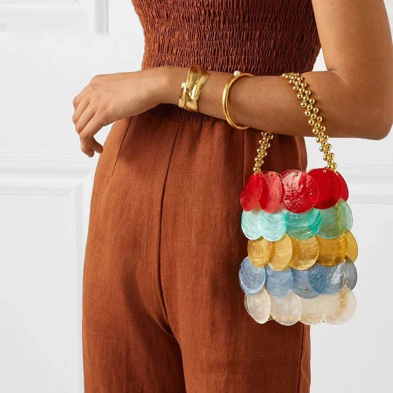 Shell Sequin Beaded Bag
