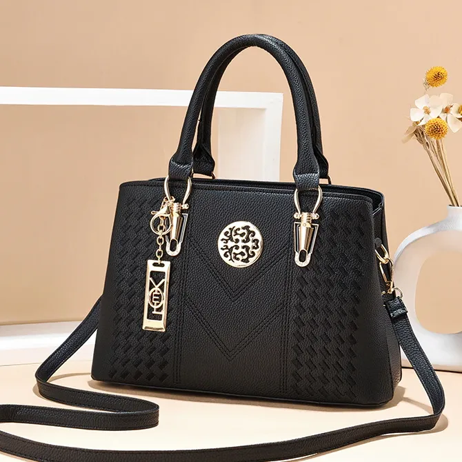 shoulder bag - embroidered messenger handbag