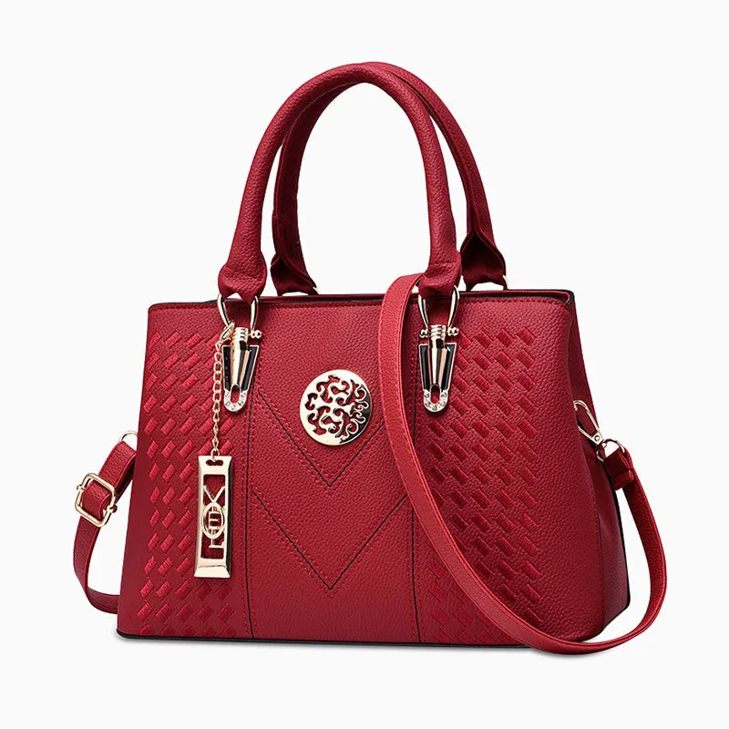 shoulder bag - embroidered messenger handbag