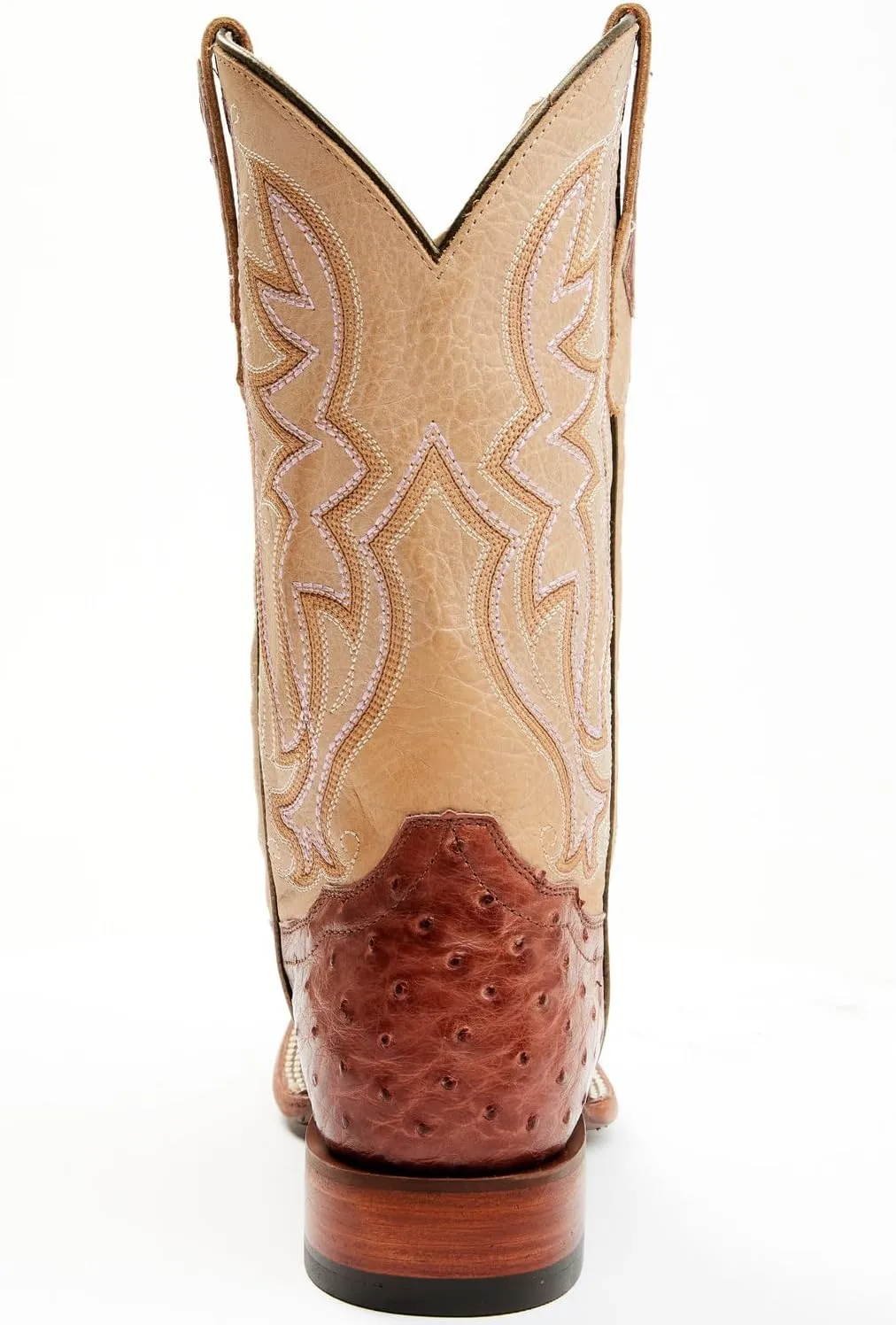 Shyanne Women's Olivia Exotic Ostrich Quill Western Boot Broad Square Toe - Beswfa22l5