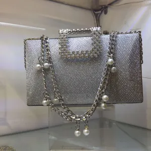 Silver | Fancy Clutch for Ladies