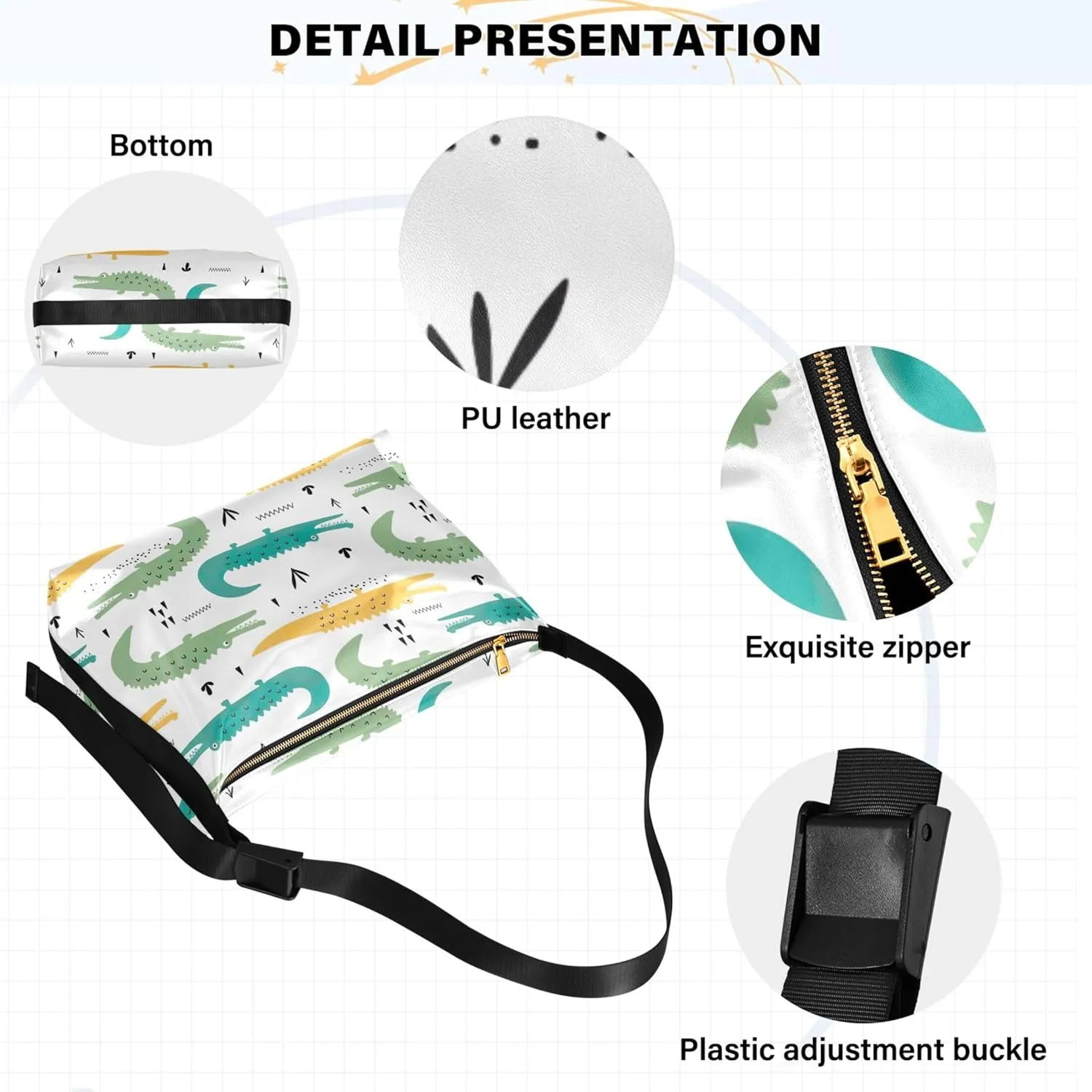 Skin Snake Animal PU Leather Women Purse Hobo Large Purse Crossbody Graphic Animal Print Crossbody Hobo Bags