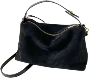 Slouchy Boston Bag Retro Suede Crossbody Bags for Women Elegant Purses Office Tote Crescent Handbag Cloud Bag Work Bag