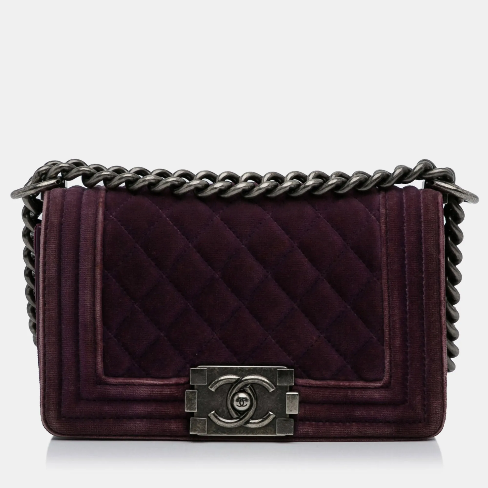Small Boy Velvet Flap Bag