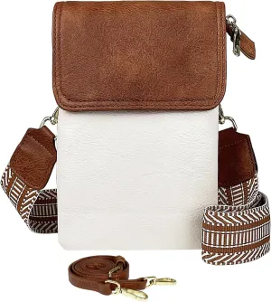 Small Crossbody Cell Phone Bags for Women Designer Girls Vegan Leather Cell Phone Purses with 2 Adjustable Straps