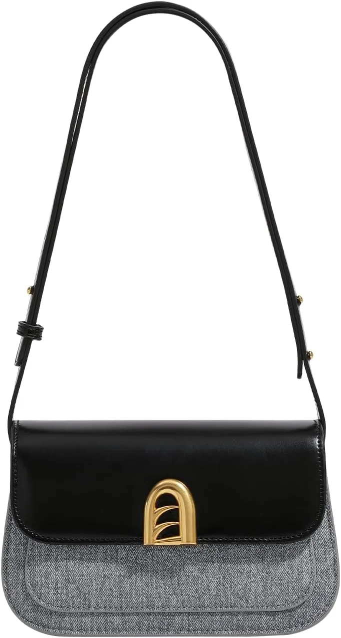 Small Shoulder Bag for Women, Adjustable Strap Leather Crossbody Purses - Clutch Tote Handbag Cute Hobo Bags Trendy Purse