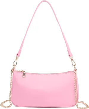 Small Shoulder Bag for Women Trendy Purse Retro Vegan Leather Hobo Purses Clutch Tote HandBags with Zipper Closure