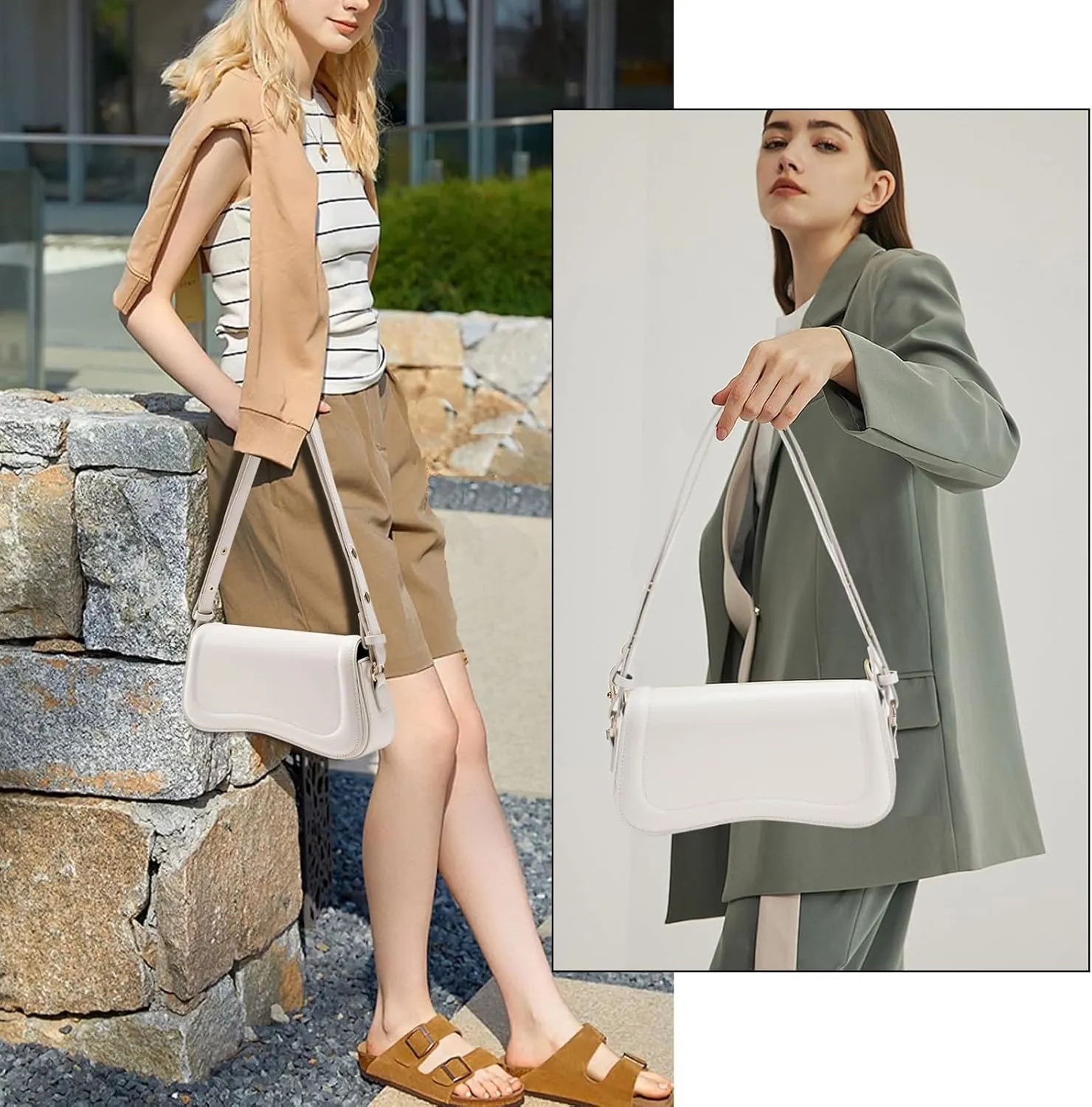 Small Shoulder Bags,Trendy Crossbody Purses for Women Waterproof Leather Handbags Clutch Tote Designer Bags black purse