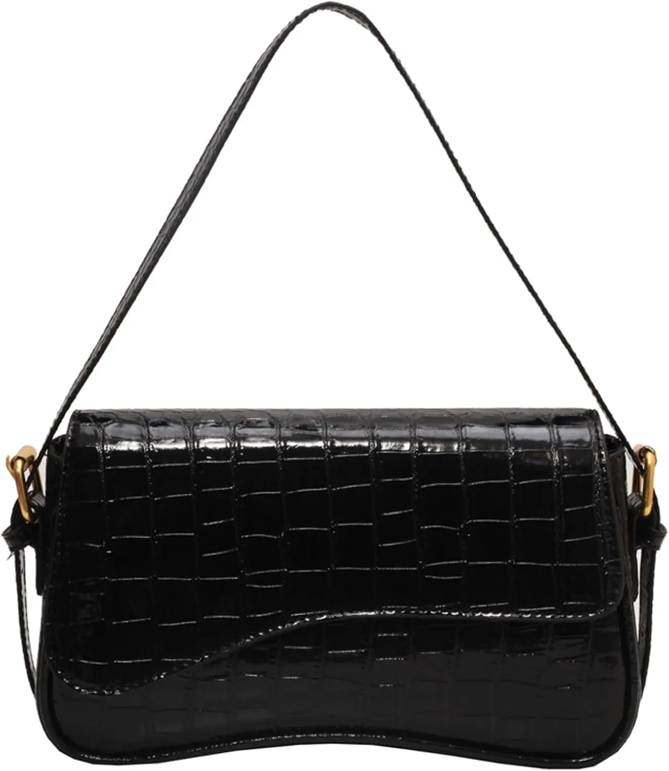 Small Shoulder Bags,Trendy Crossbody Purses for Women Waterproof Leather Handbags Clutch Tote Designer Bags black purse