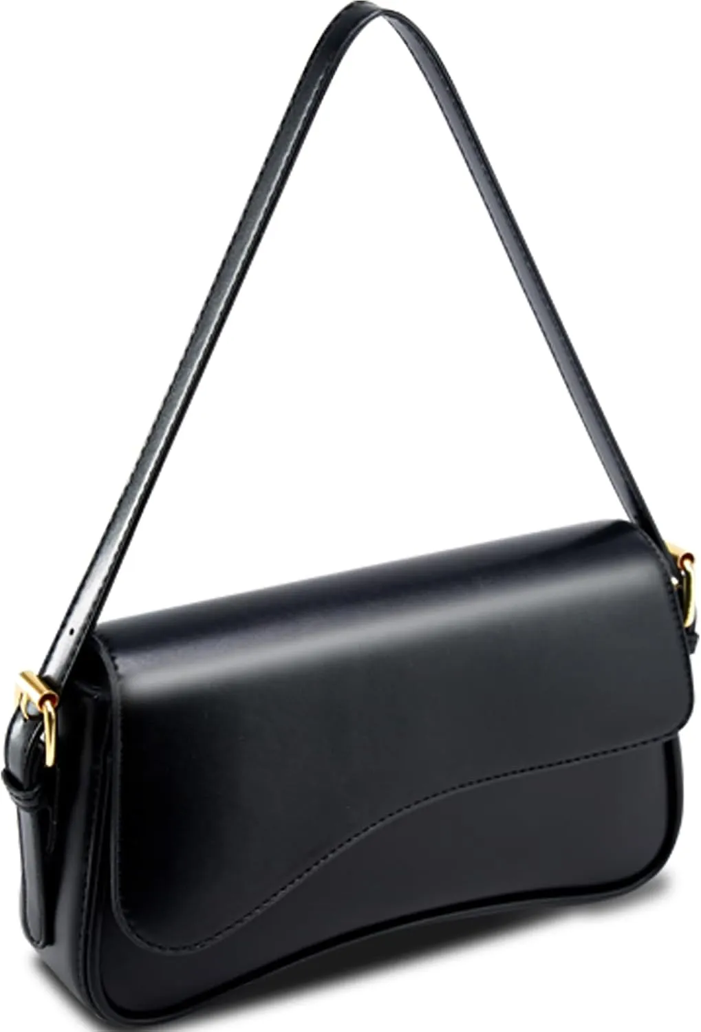 Small Shoulder Bags,Trendy Crossbody Purses for Women Waterproof Leather Handbags Clutch Tote Designer Bags black purse