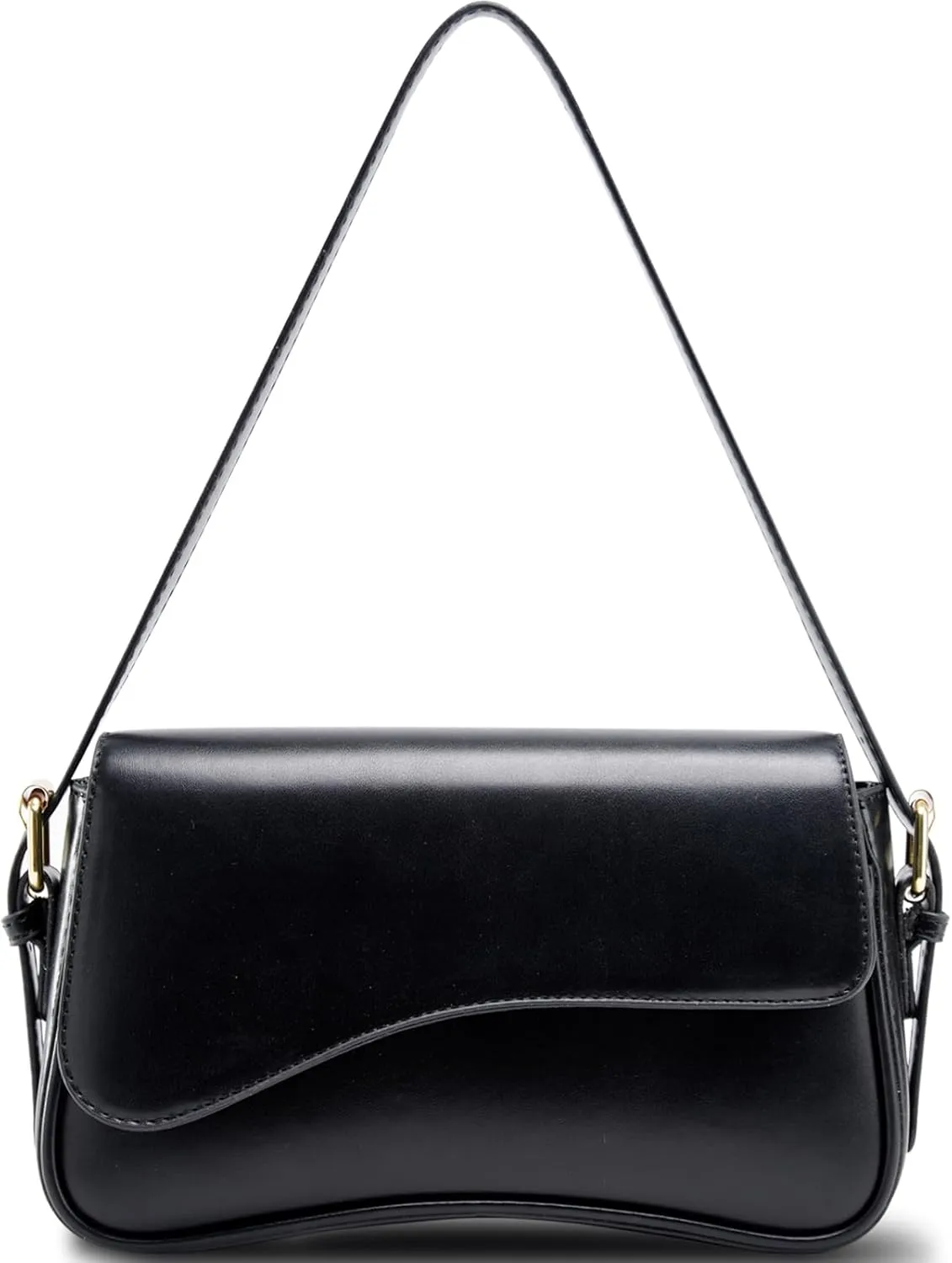 Small Shoulder Bags,Trendy Crossbody Purses for Women Waterproof Leather Handbags Clutch Tote Designer Bags black purse