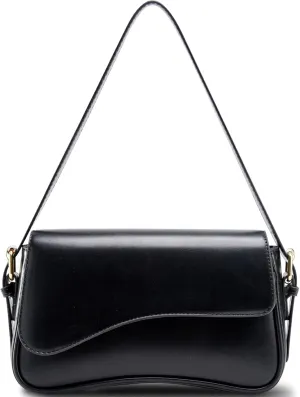 Small Shoulder Bags,Trendy Crossbody Purses for Women Waterproof Leather Handbags Clutch Tote Designer Bags black purse