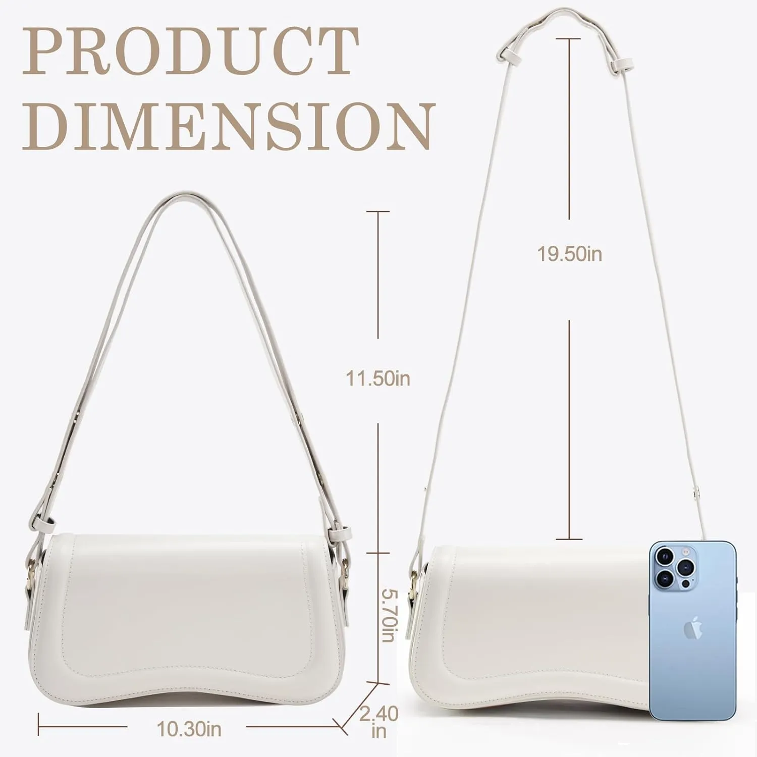 Small Shoulder Bags,Trendy Crossbody Purses for Women Waterproof Leather Handbags Clutch Tote Designer Bags black purse